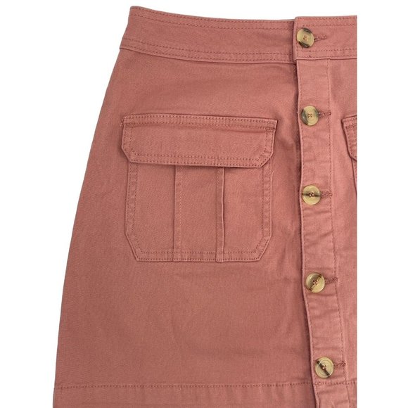 NWTs A-Line Utility Mini Skirt Size M Juniors Dillards Copper Key - Picture 4 of 12